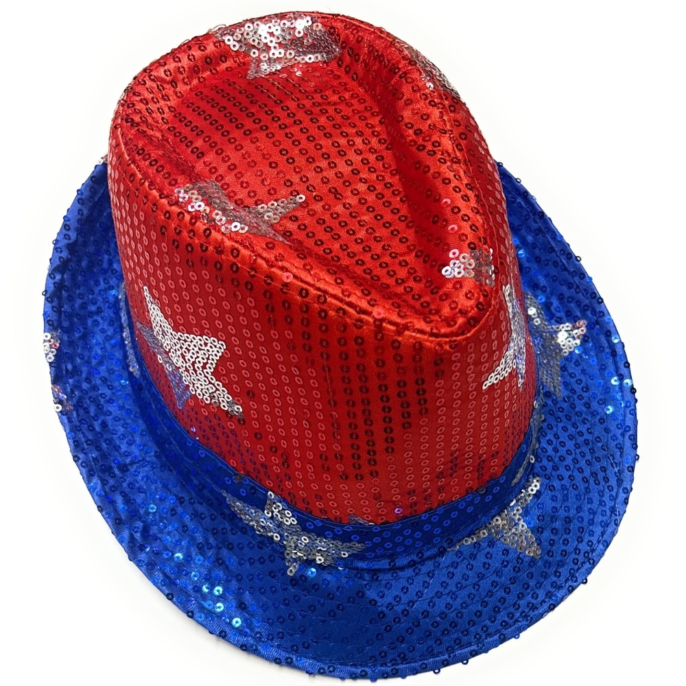 Fedora USA Lighted Sequin Unisex Hat